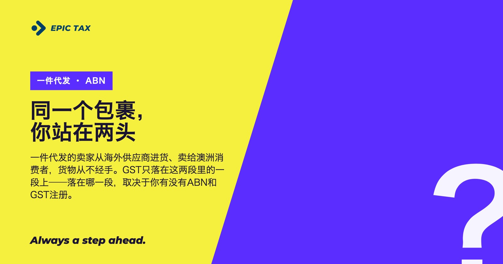 在澳洲做一件代发，需要ABN吗？（2026）