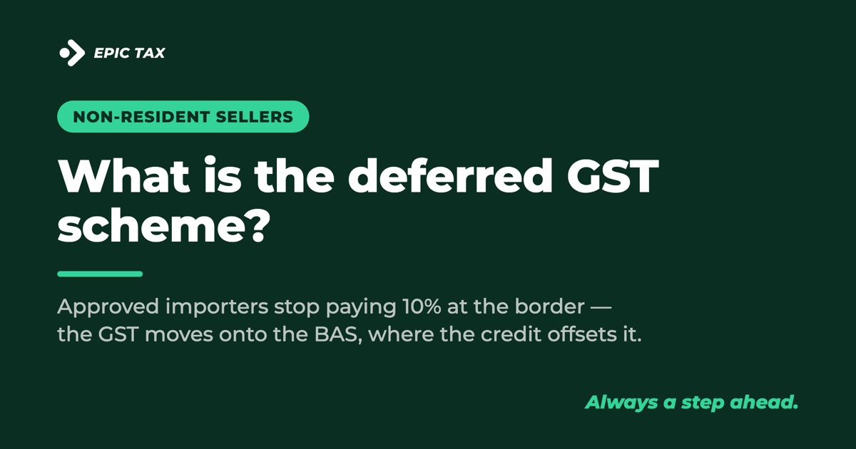 What is the deferred GST scheme? How importers stop paying at the wharf