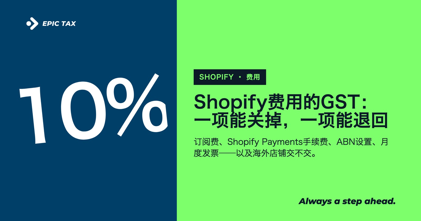 Shopify费用和订阅费在澳洲要交GST吗？哪些有、哪些没有（2026）