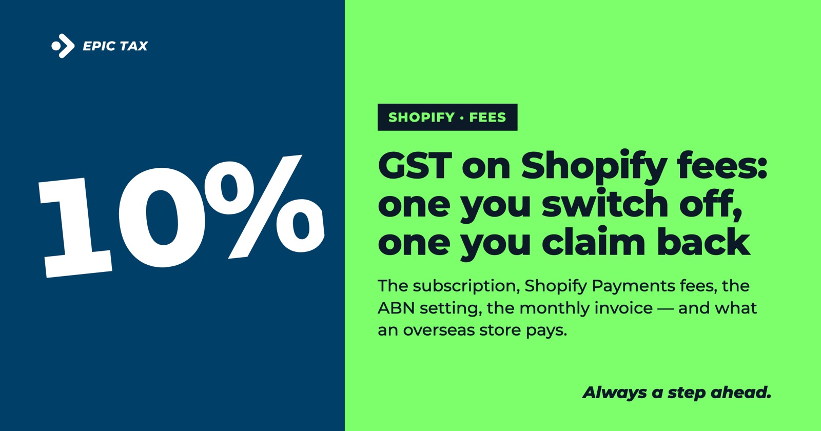 GST on Shopify Fees and Subscriptions in Australia: What Carries It, What Doesn't (2026)
